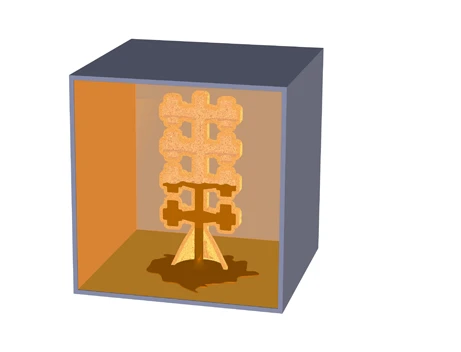 Wax outflow trought an autoclave